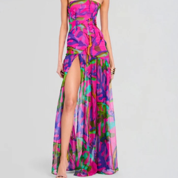 NWT Retrofete Nicole Silk Dress - Picture 1 of 8